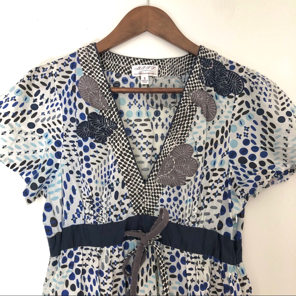 Max Studio Soft Boho Patterned S/S Dress - Picture 2 of 7
